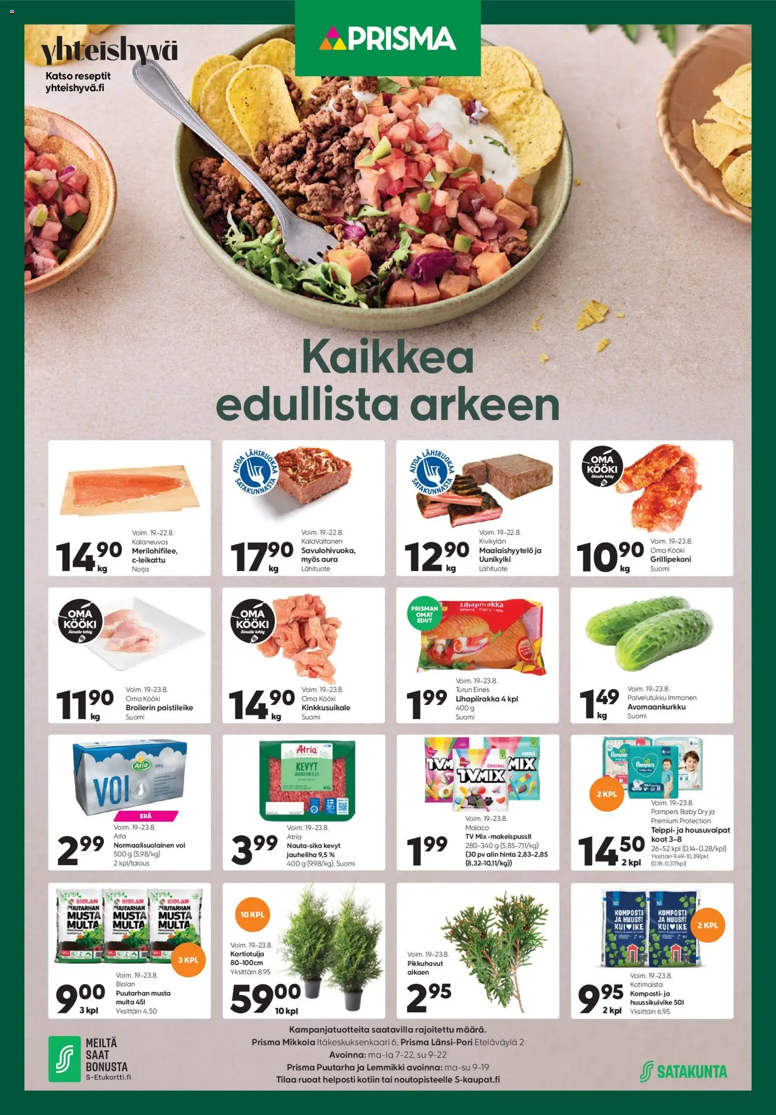Kaupan Prisma Prisma - Kaikkea edullista arkeen esikatselu, voimassa 19/08/2026