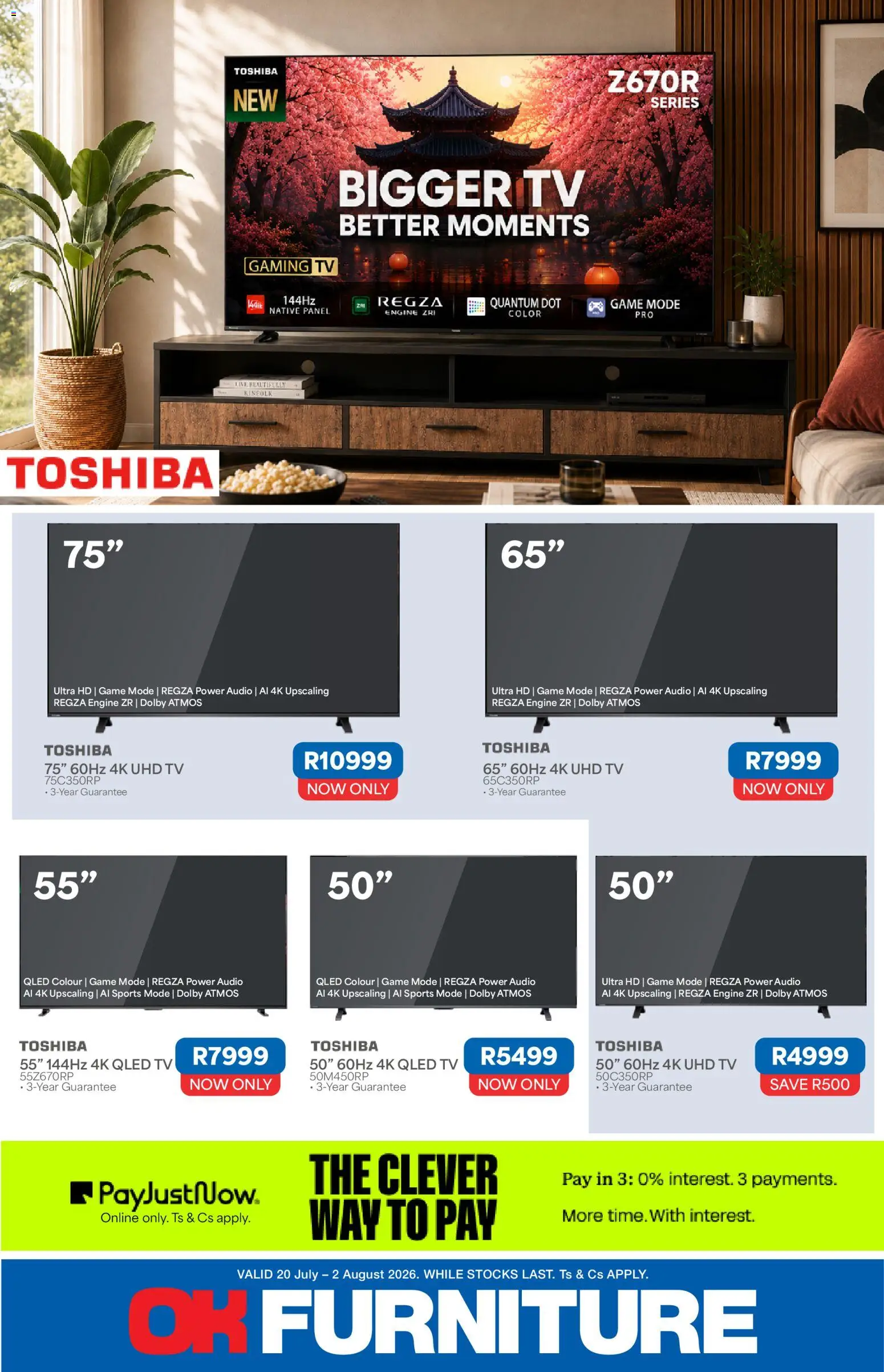 Preview of OK Furniture flyer valid from 20/07/2026