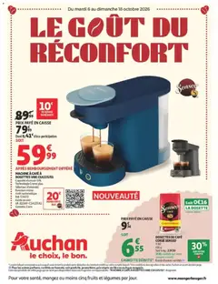 Prévisualisation de Auchan Café, automne hypers du magasin Auchan formulaire valide 06/10/2026
