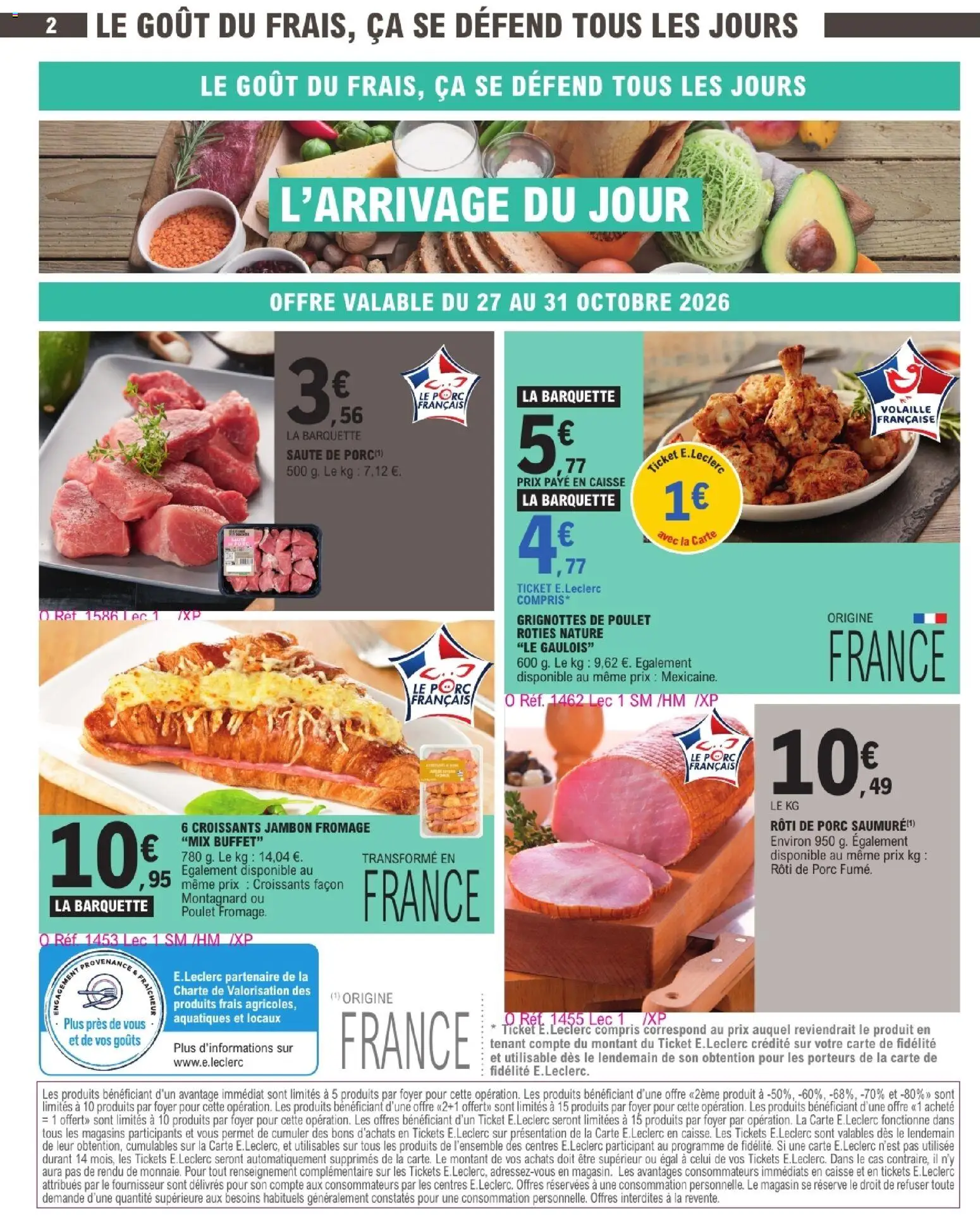 Prévisualisation de E.Leclerc Express Plein pouvoirs d'achat du magasin E.Leclerc formulaire valide 27/10/2026