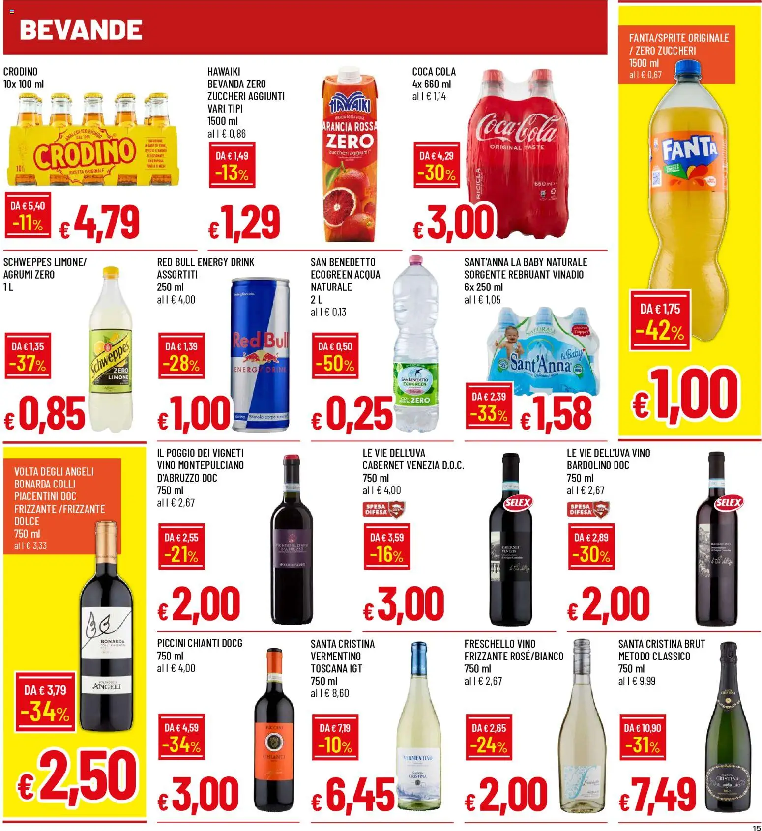 Anteprima dell'opuscolo Galassia volantino dal negozio Galassia valido da 07/09/2026 - Acqua, Vino, Limone, Fanta, Arancia, Spezie, Agrumi, Bevande