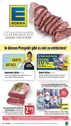 Vorschau von dem Prospekt des Geschäftes Edeka, gültig ab dem 31.08.2026