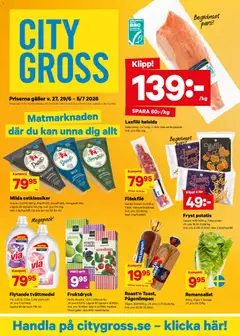 Förhandsgranska reklamblad City Gross erbjudanden från butik City Gross gäller från 29/06/2026