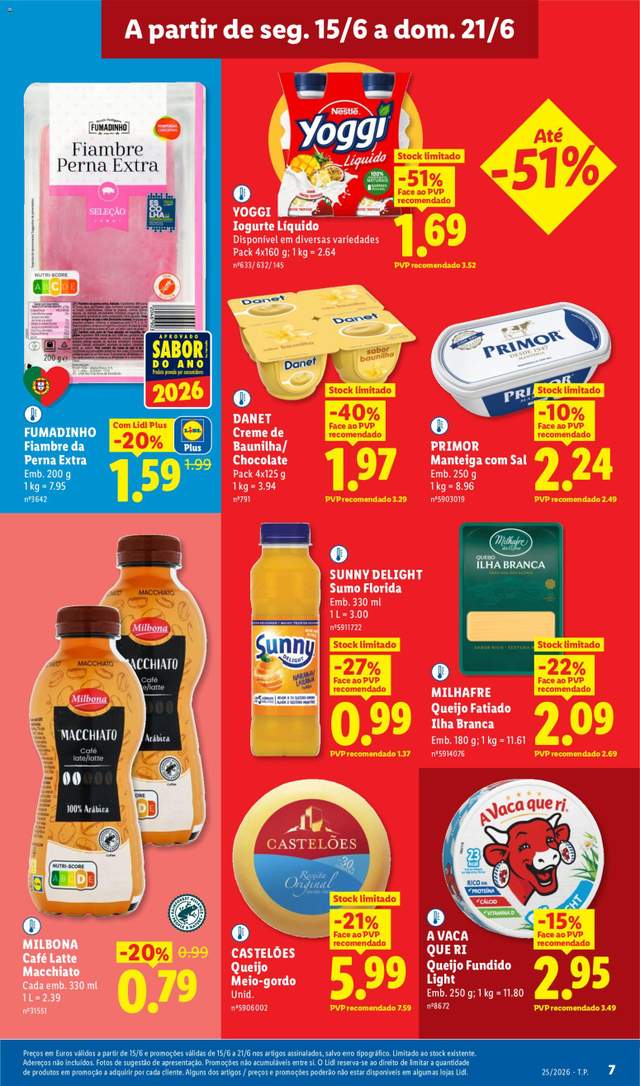 Novo folheto Lidl a partir de 15/06