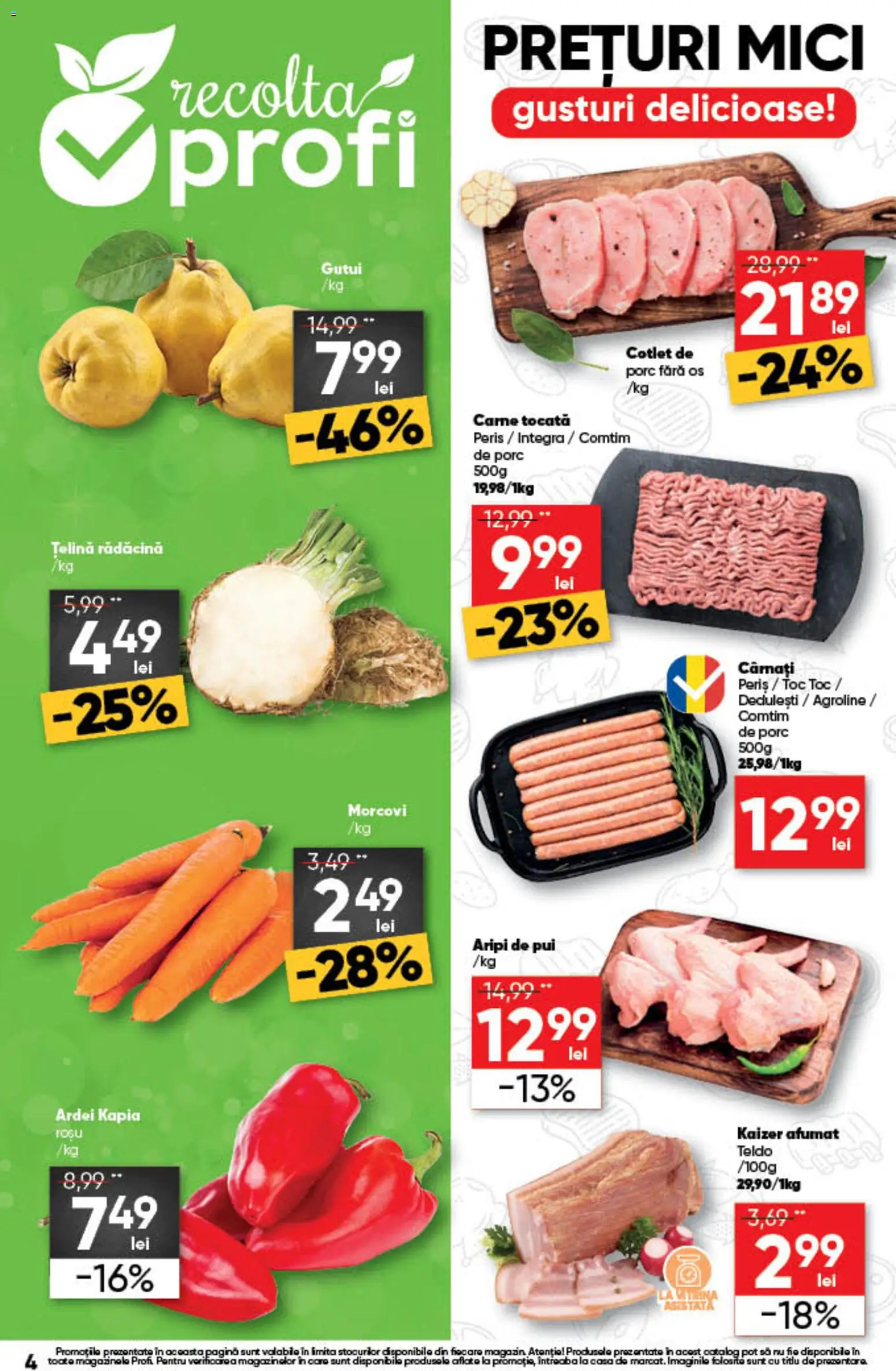 Previzualizarea de cataloage: Profi Profi Catalog Loco nou valabil de la 01.10.2026 - Mici, Țelină, Pui, Ardei, Cotlet, Morcovi