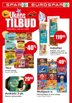 Forhåndsvis Spar kundeavis fra butikk Spar gyldig fra 20/07/2026