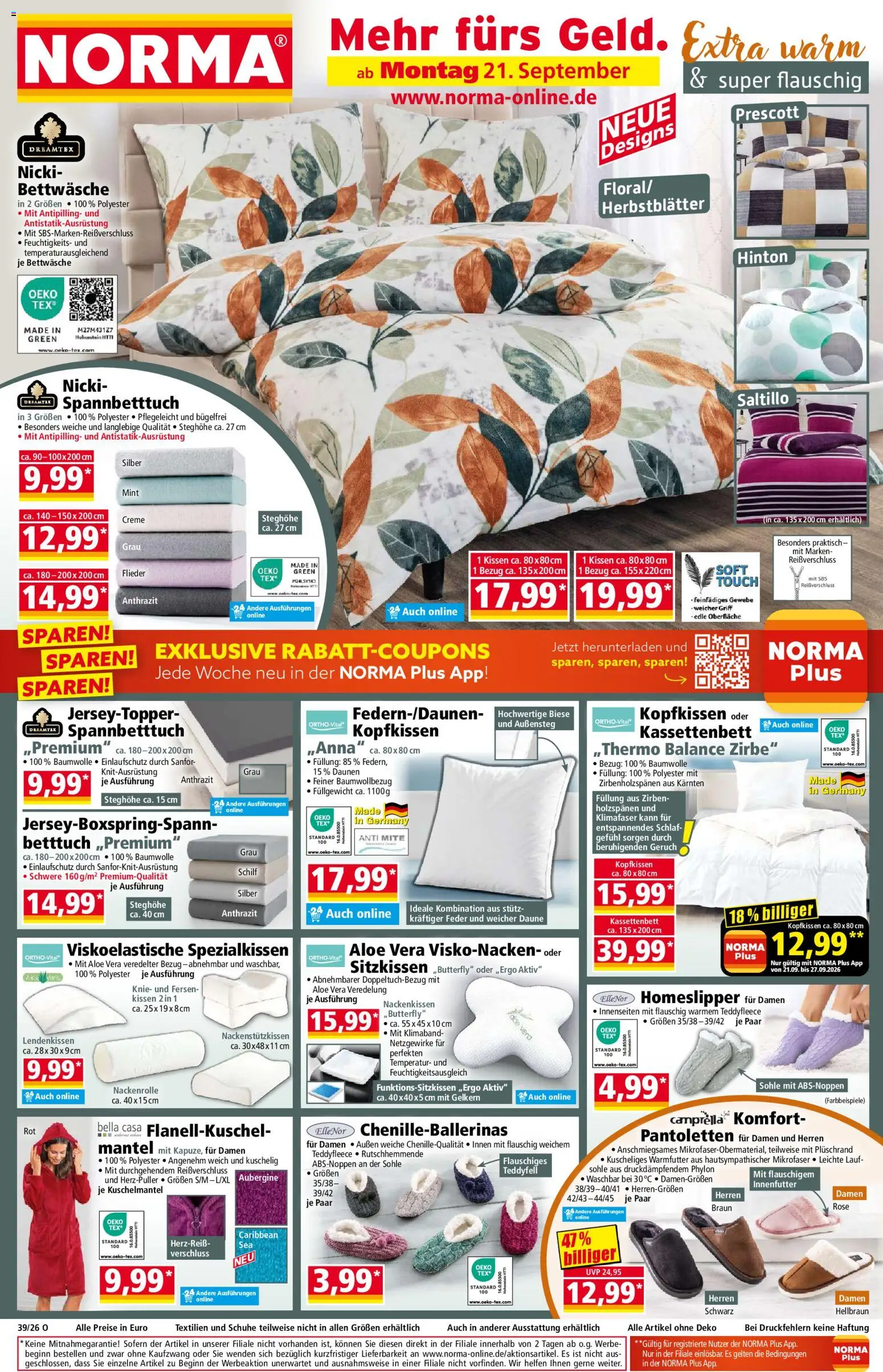Vorschau von dem Prospekt des Geschäftes Norma, gültig ab dem 21.09.2026