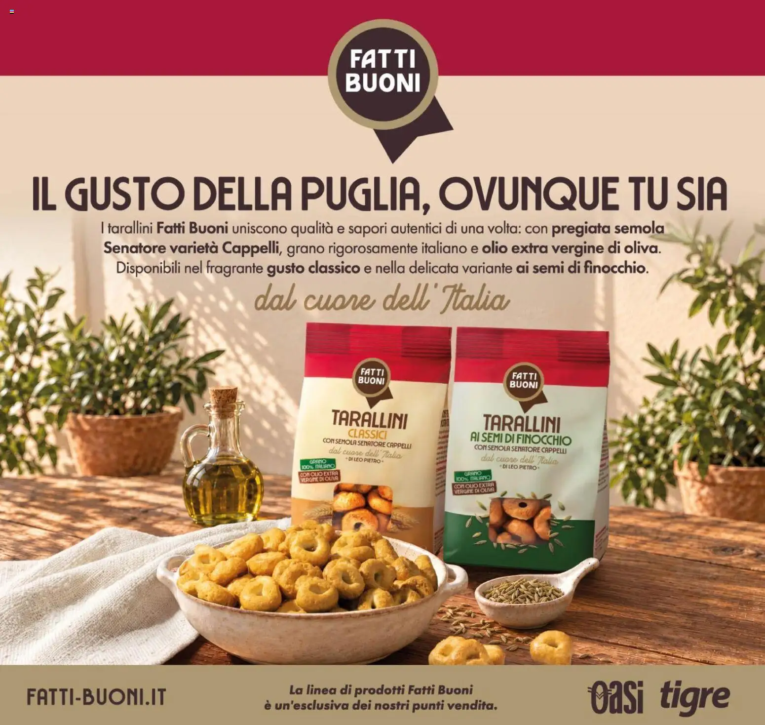 Anteprima dell'opuscolo Tigre volantino Tutto Nuovo Roma dal negozio Tigre valido da 22/10/2026 - Olio, Semola, Olio extra vergine
