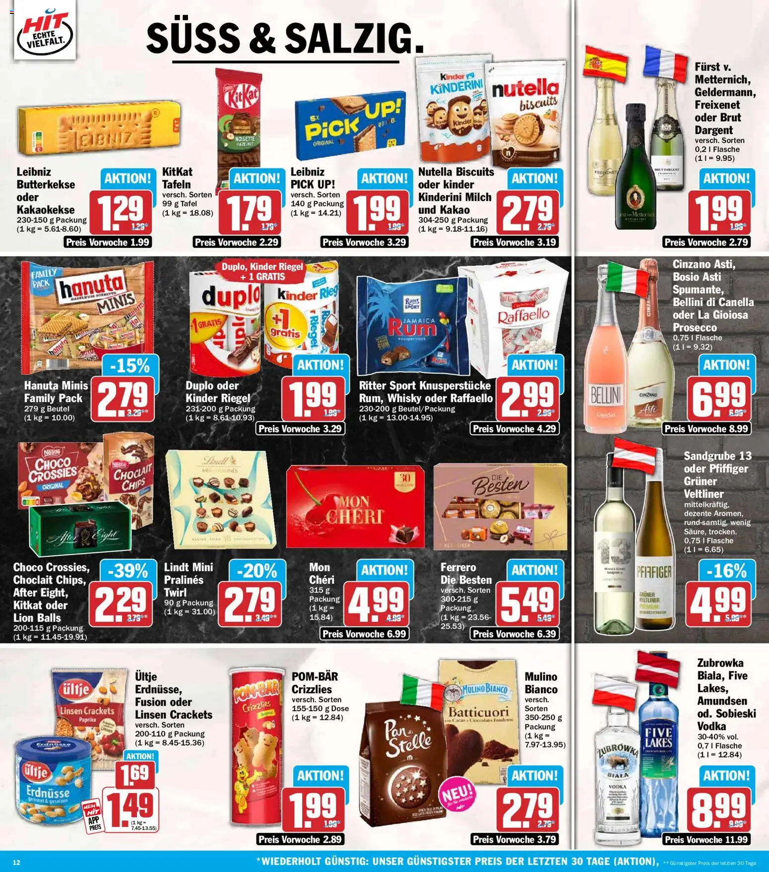 Vorschau von dem Prospekt des Geschäftes HIT, gültig ab dem 19.10.2026 - Nutella, Whisky, Ritter sport, Prosecco, Paprika, Erdnüsse, Butterkekse, Freixenet