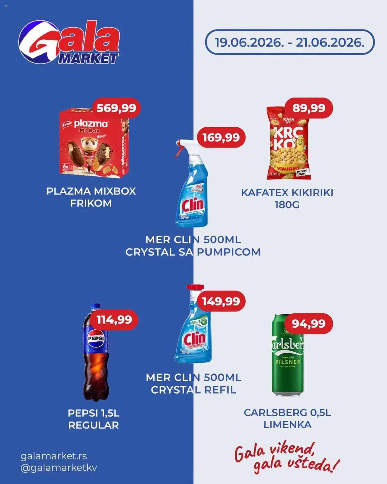 Pregled Gala MARKET kataloga - važi od 19.06.2026