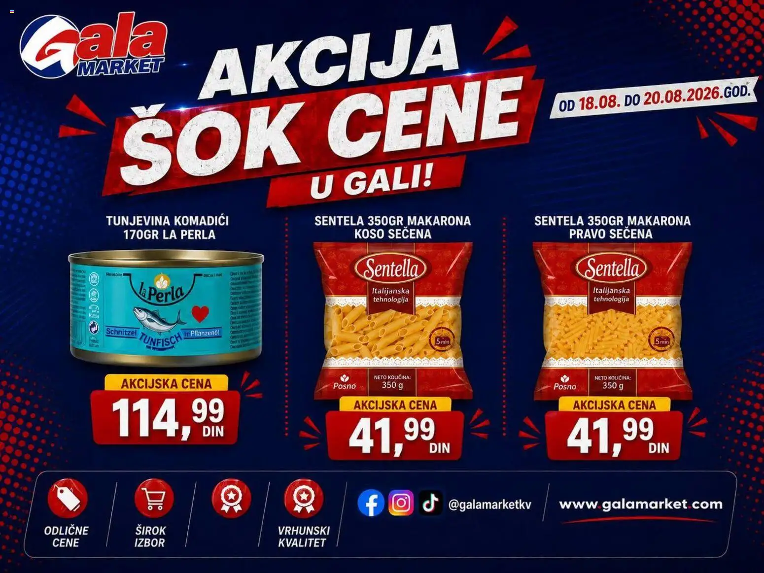 Pregled Gala MARKET kataloga - važi od 18.08.2026 - Sok