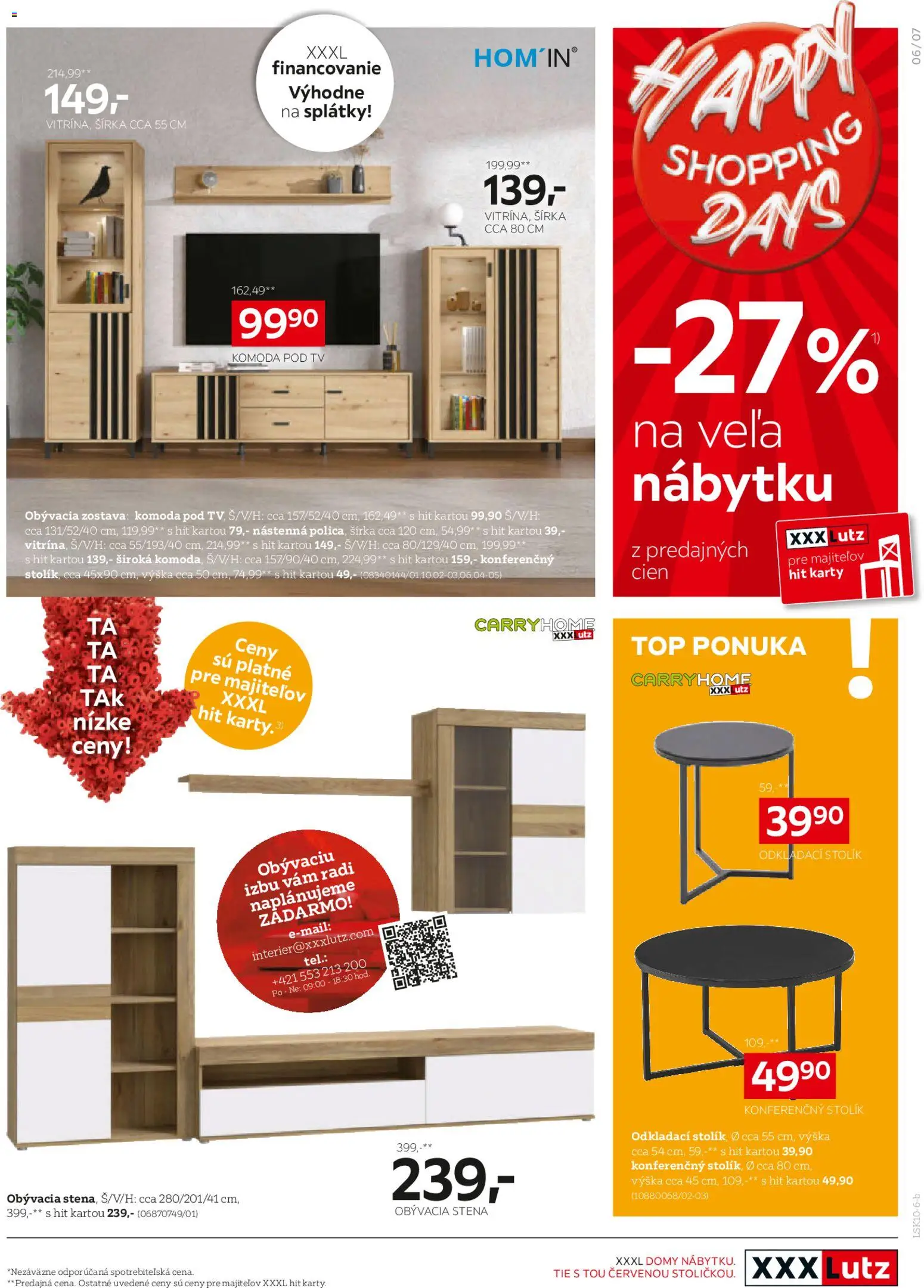 Náhľad XXXLutz letáku platného od 26.10.2026 - Konferenčný stolík, Tv, Komoda, Obývacia stena, Komoda pod tv, Odkladací stolík, Stolík, Obývacia zostava