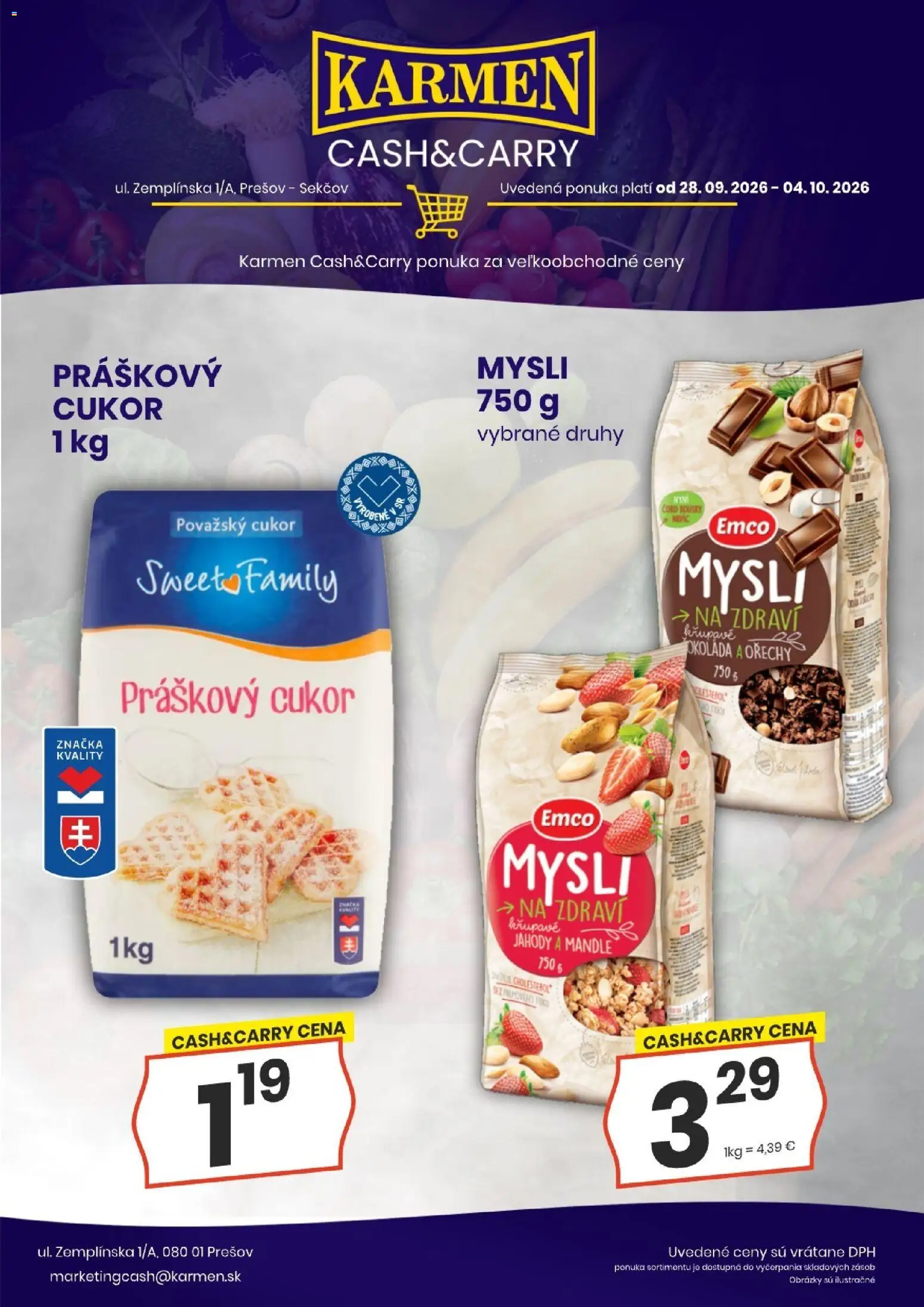 Náhľad KARMEN CBA letáku platného od 28.09.2026
