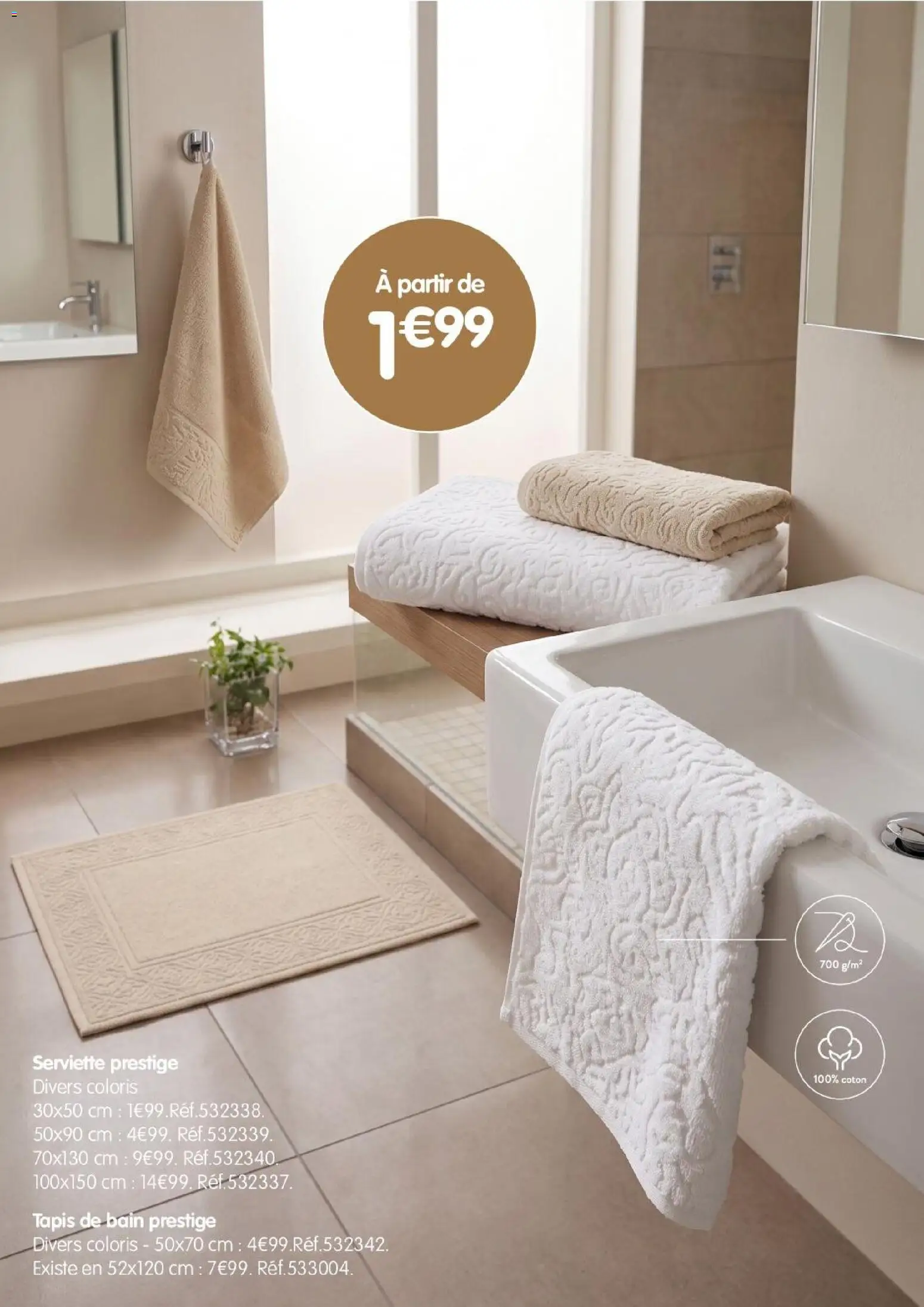 Prévisualisation de B&M - Catalogue Collection Premium du magasin B&M formulaire valide 03/09/2026 - Tapis, Coton, Tapis de bain