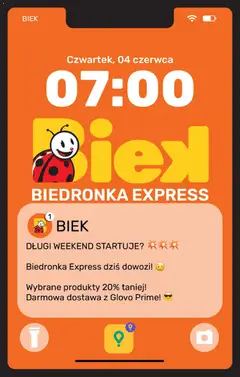Pogląd gazetki "Biedronka gazetka - Biek" ze sklepu Biedronka ważnej od 04.06.2026