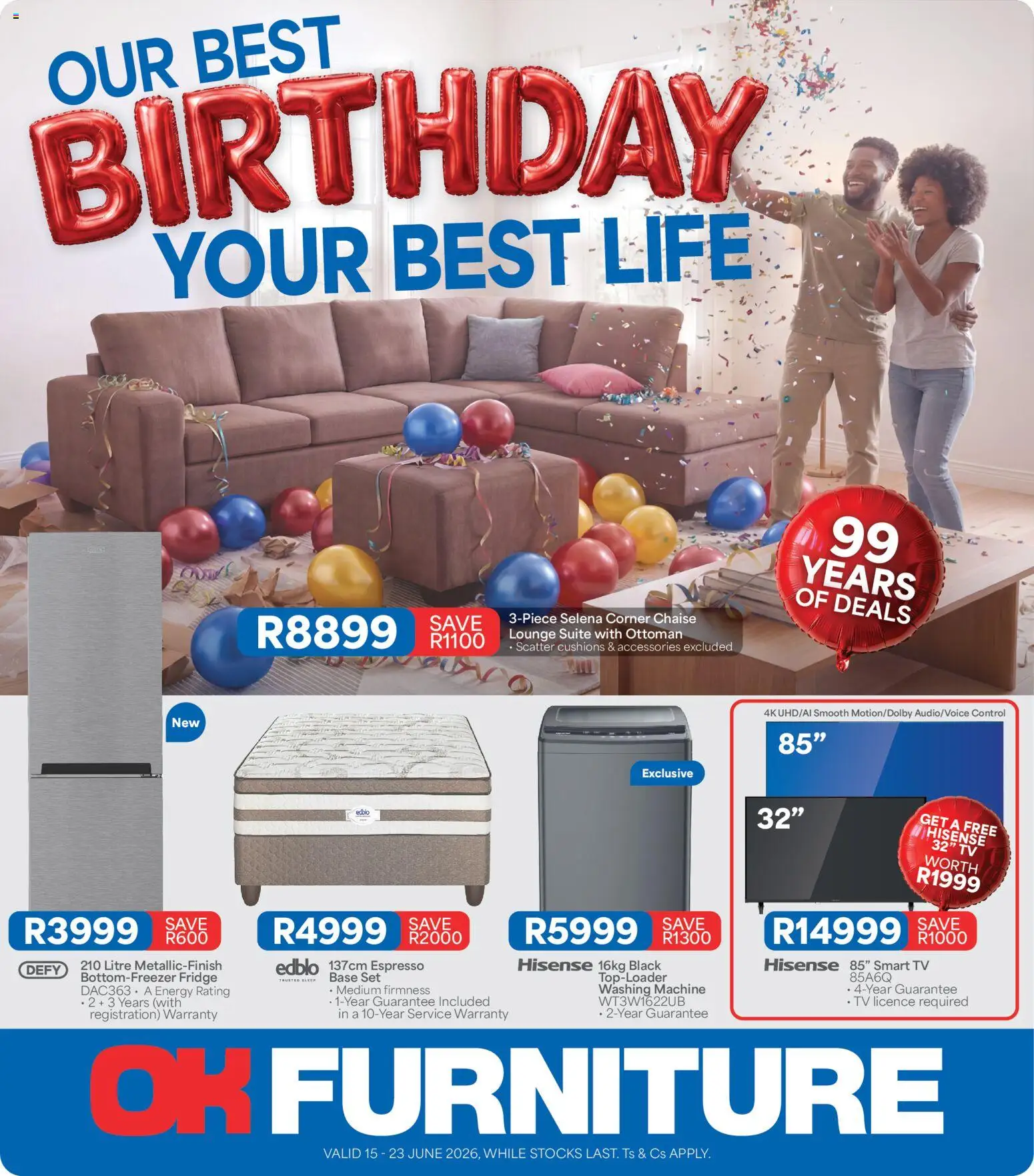 Preview of OK Furniture flyer valid from 15/06/2026