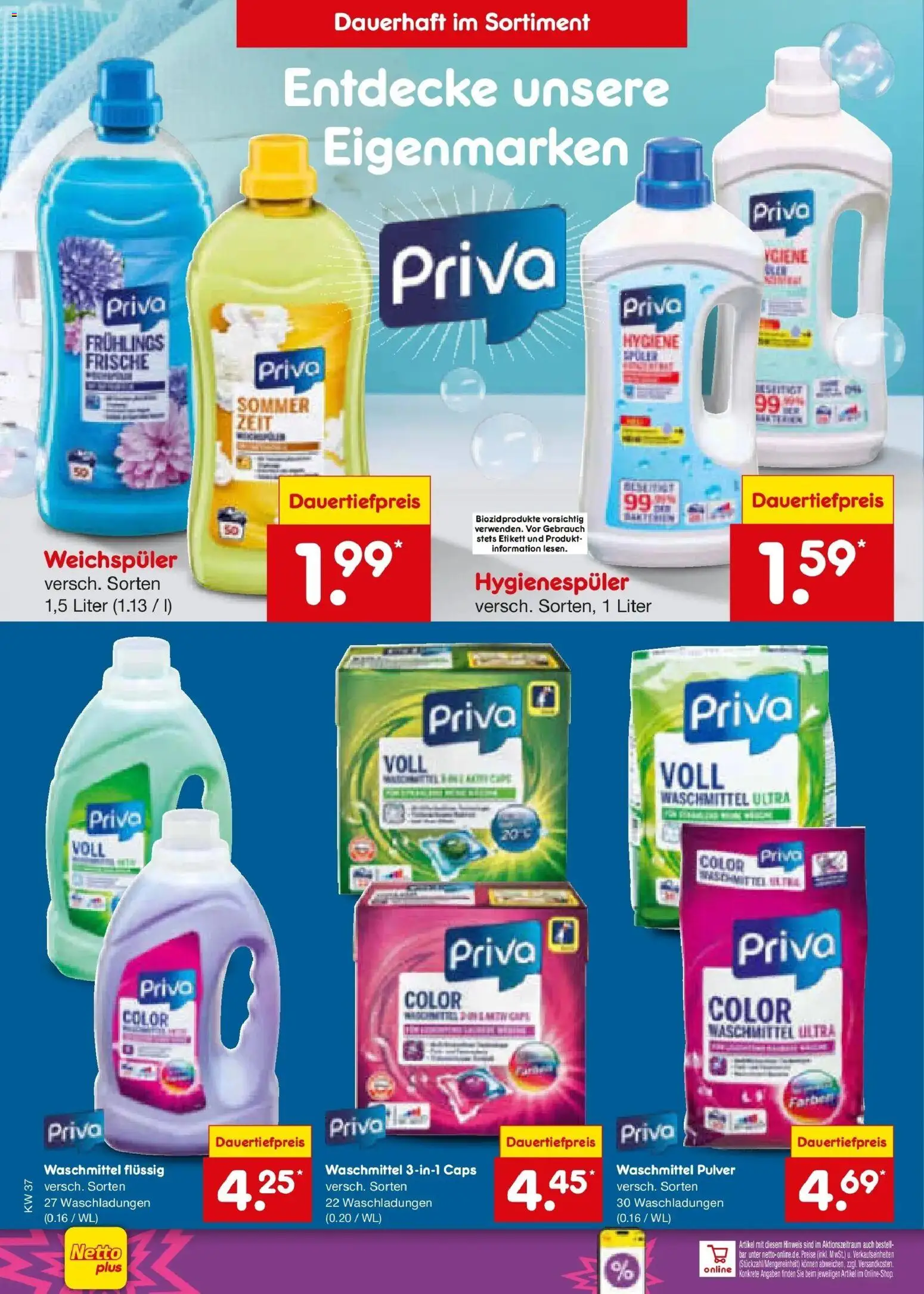 Vorschau von dem Prospekt des Geschäftes Netto Marken-Discount, gültig ab dem 07.09.2026 - Waschmittel, Weichspüler