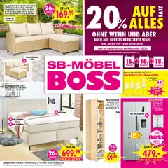 Vorschau von dem Prospekt des Geschäftes SB Möbel Boss, gültig ab dem 09.05.2026