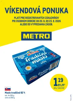 Náhľad Metro letáku platného od 20.08.2026