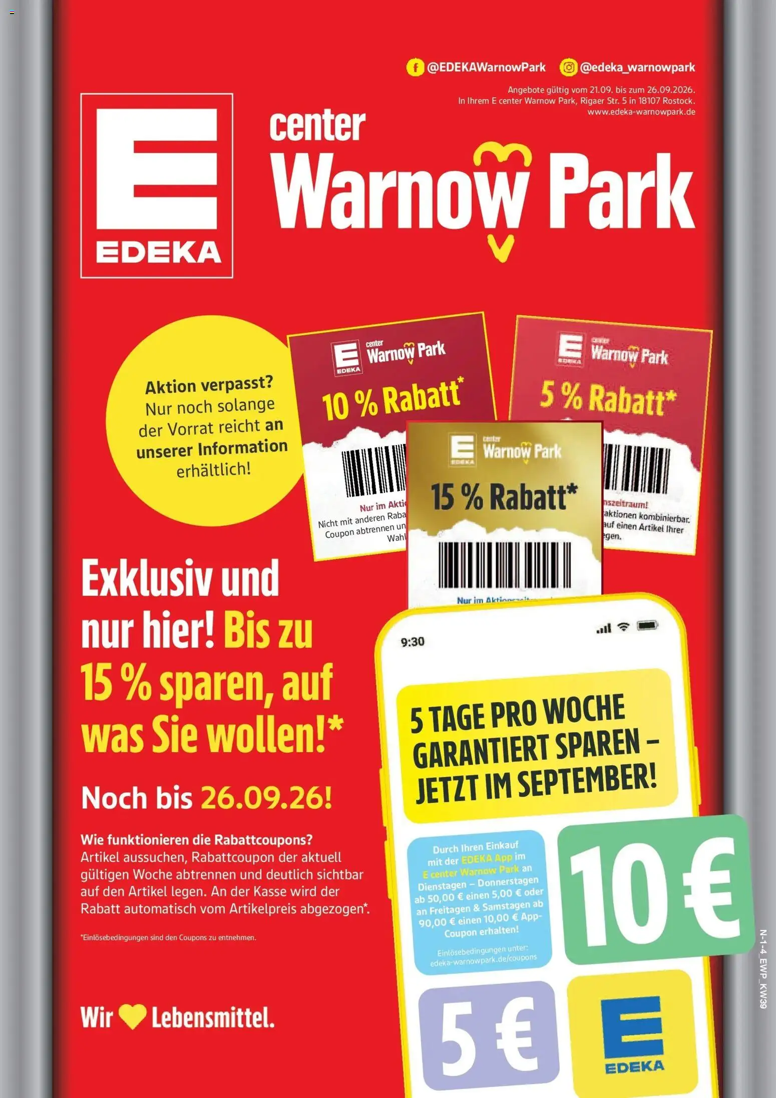 Vorschau von dem Prospekt des Geschäftes Marktkauf, gültig ab dem 21.09.2026