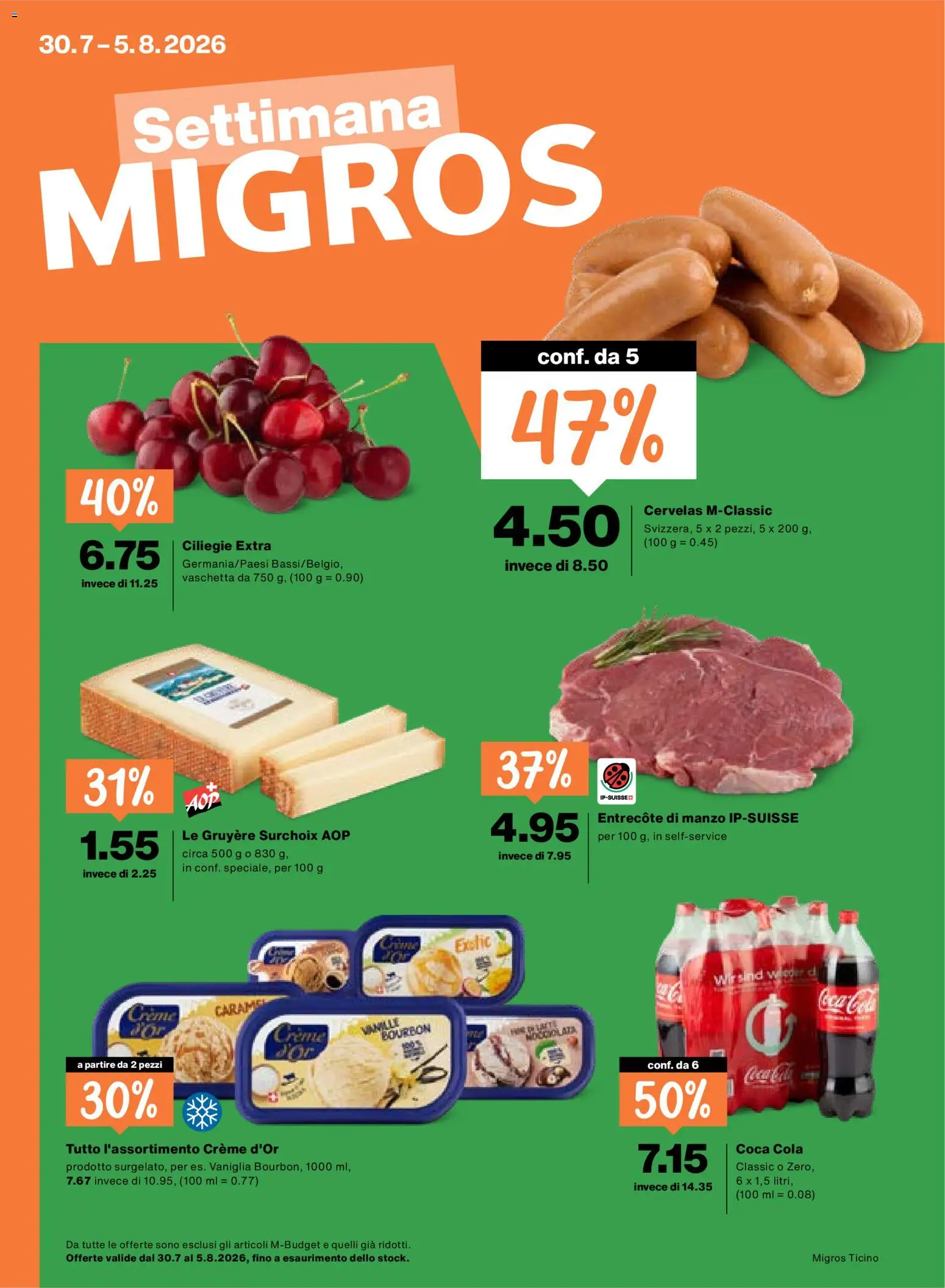 Vorschau des Merkblatts Migros aktionen IT vom Shop Migros gültig von 30.07.2026 bis 05.08.2026
