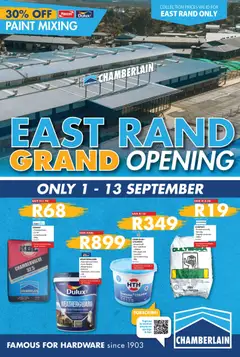 Preview of Chamberlain flyer valid from 01/09/2026