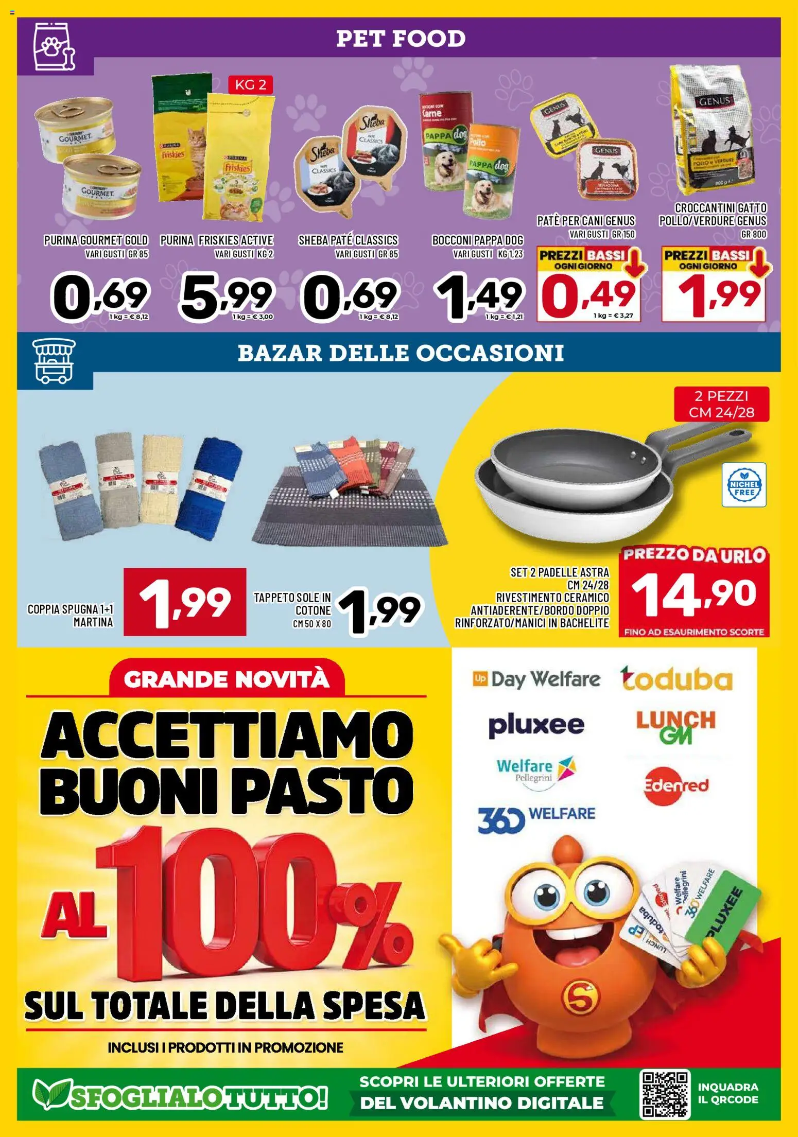 Anteprima dell'opuscolo Il Centesimo volantino dal negozio Il Centesimo valido da 23/10/2026 - Pollo, Carne, Tappeto, Spugna, Paté, Paté per cani