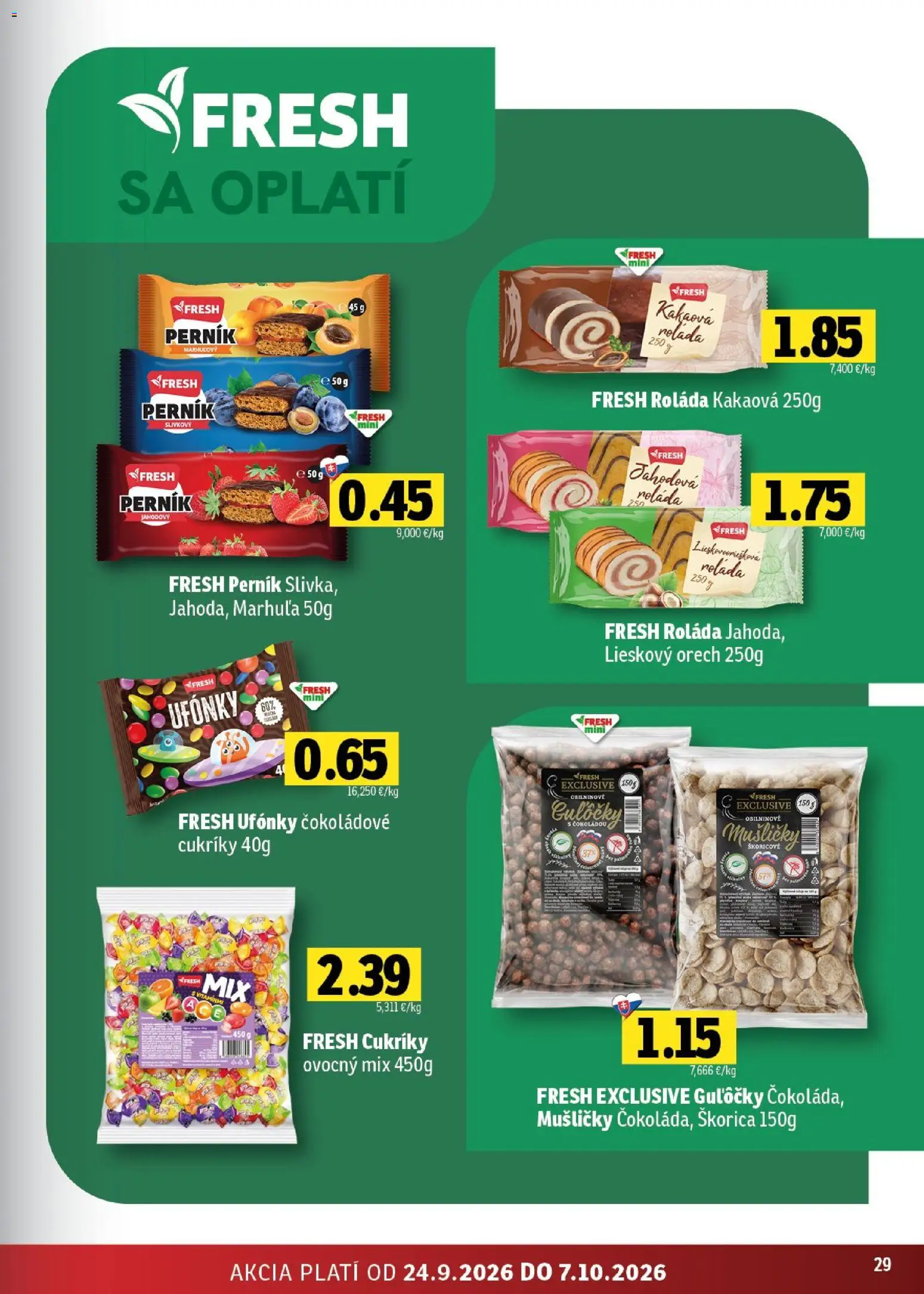 Náhľad Fresh letáku platného od 24.09.2026