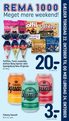 Eksempel på tilbudsavis Rema 1000 - Tilbudsavis - Meget mere weekend fra butik Rema 1000 gyldig fra 22/10/2026