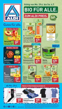 Vorschau von dem Prospekt des Geschäftes Aldi, gültig ab dem 28.06.2026