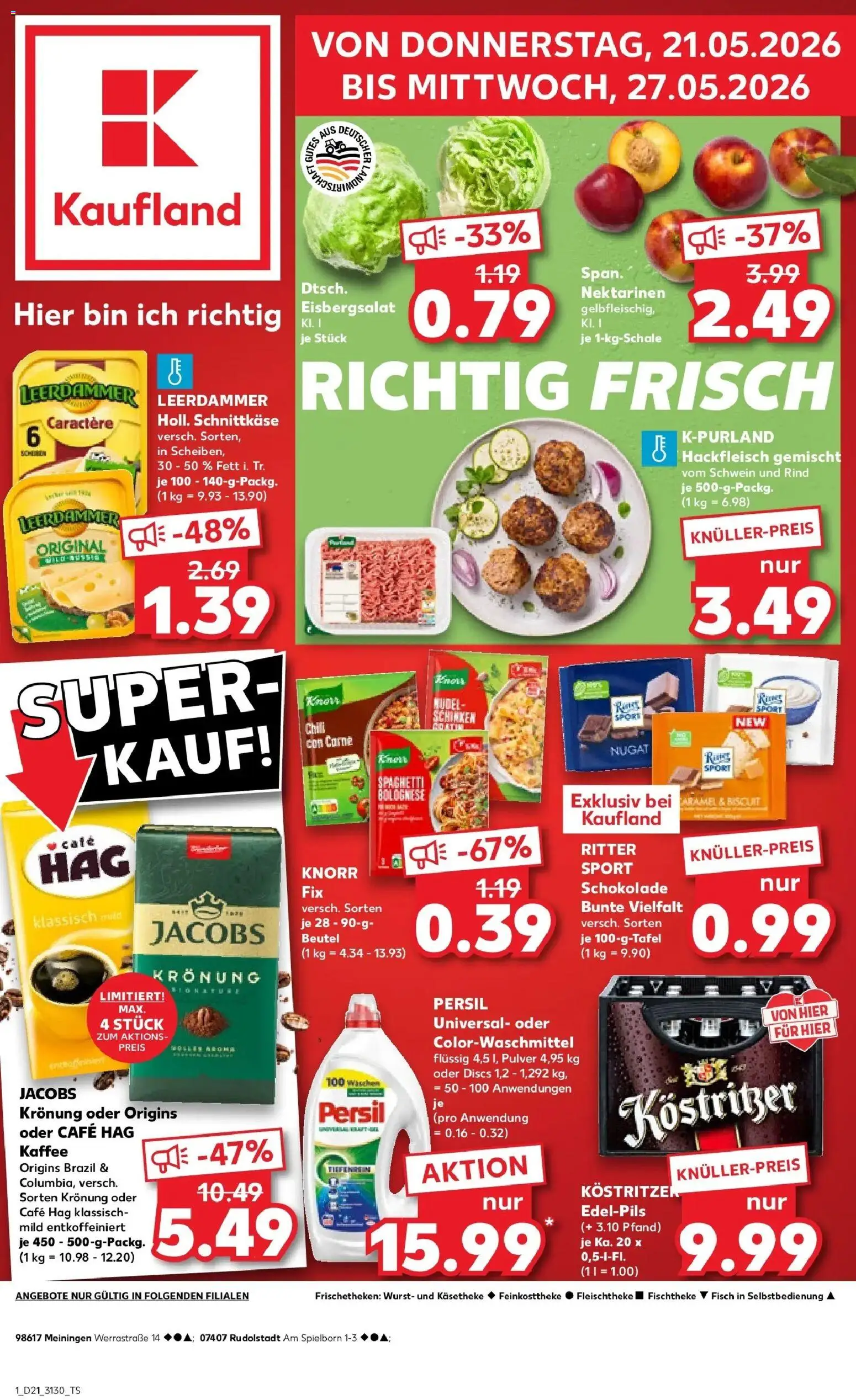 Vorschau von dem Prospekt des Geschäftes Kaufland, gültig ab dem 21.05.2026