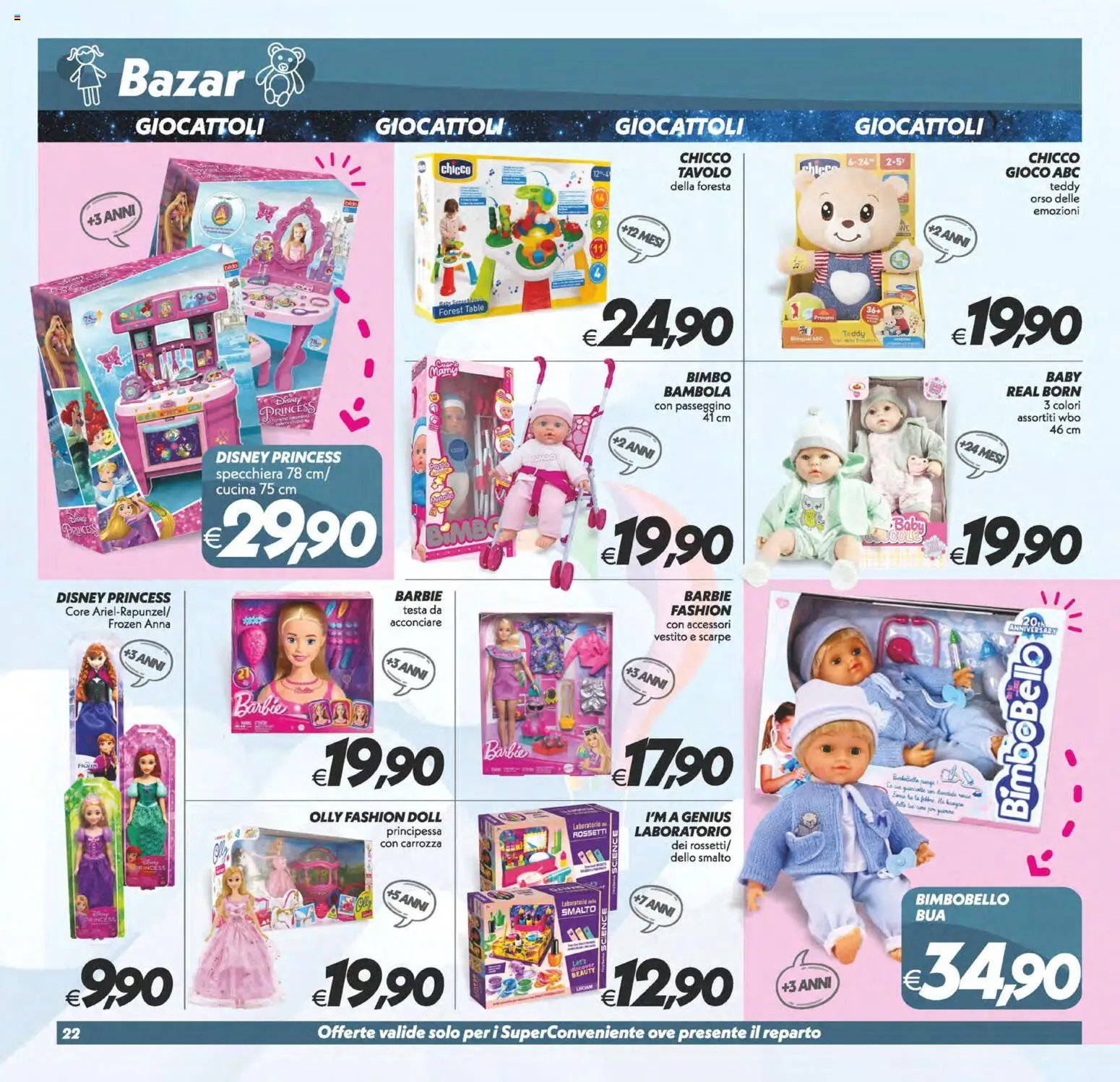 Anteprima dell'opuscolo SuperConveniente volantino Messina, Siracusa, Palermo dal negozio SuperConveniente valido da 23/10/2026 - Gioco, Scarpe, Giocattoli, Vestito, Passeggino, Tavolo, Bambola