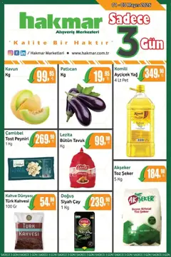Hakmar Hakmar - Katalog Sadece 3 Gün 01.05.2026 - Broşürünün önizlemesi
