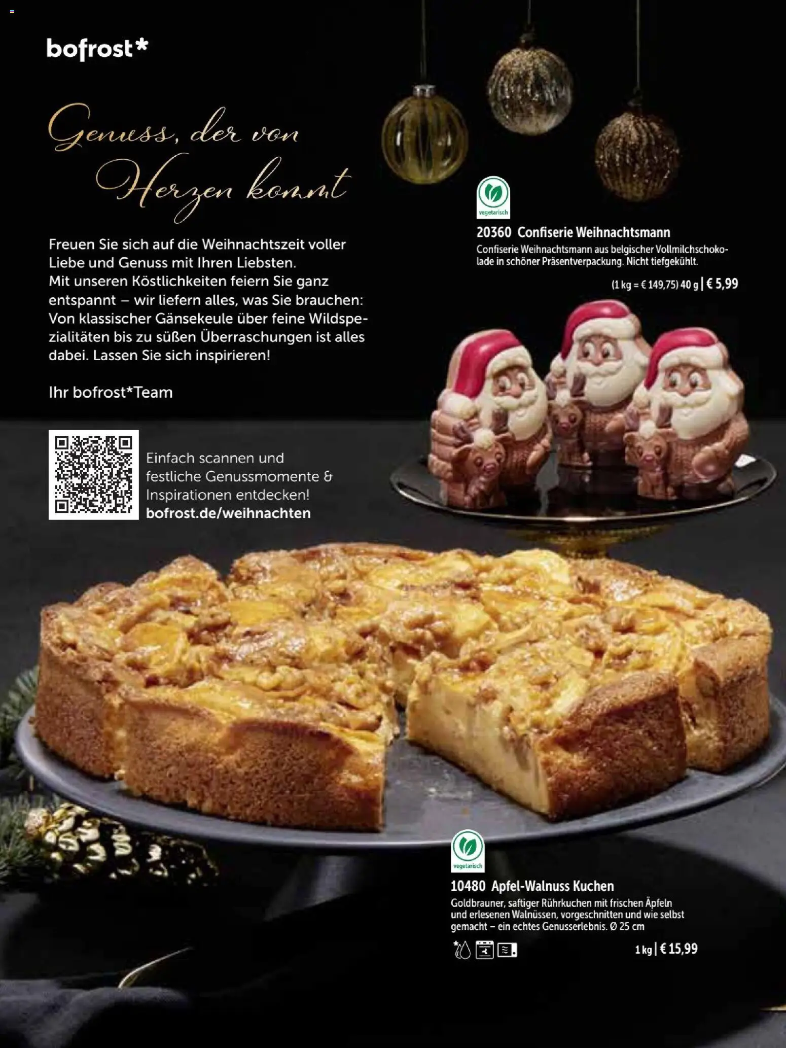 Vorschau von dem Prospekt des Geschäftes Bofrost, gültig ab dem 26.10.2026 - Kuchen