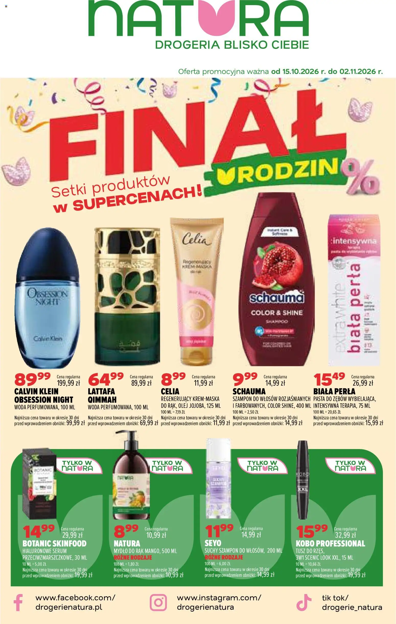 Pogląd gazetki "Drogerie Natura Black Friday" ze sklepu Drogerie Natura ważnej od 15.10.2026