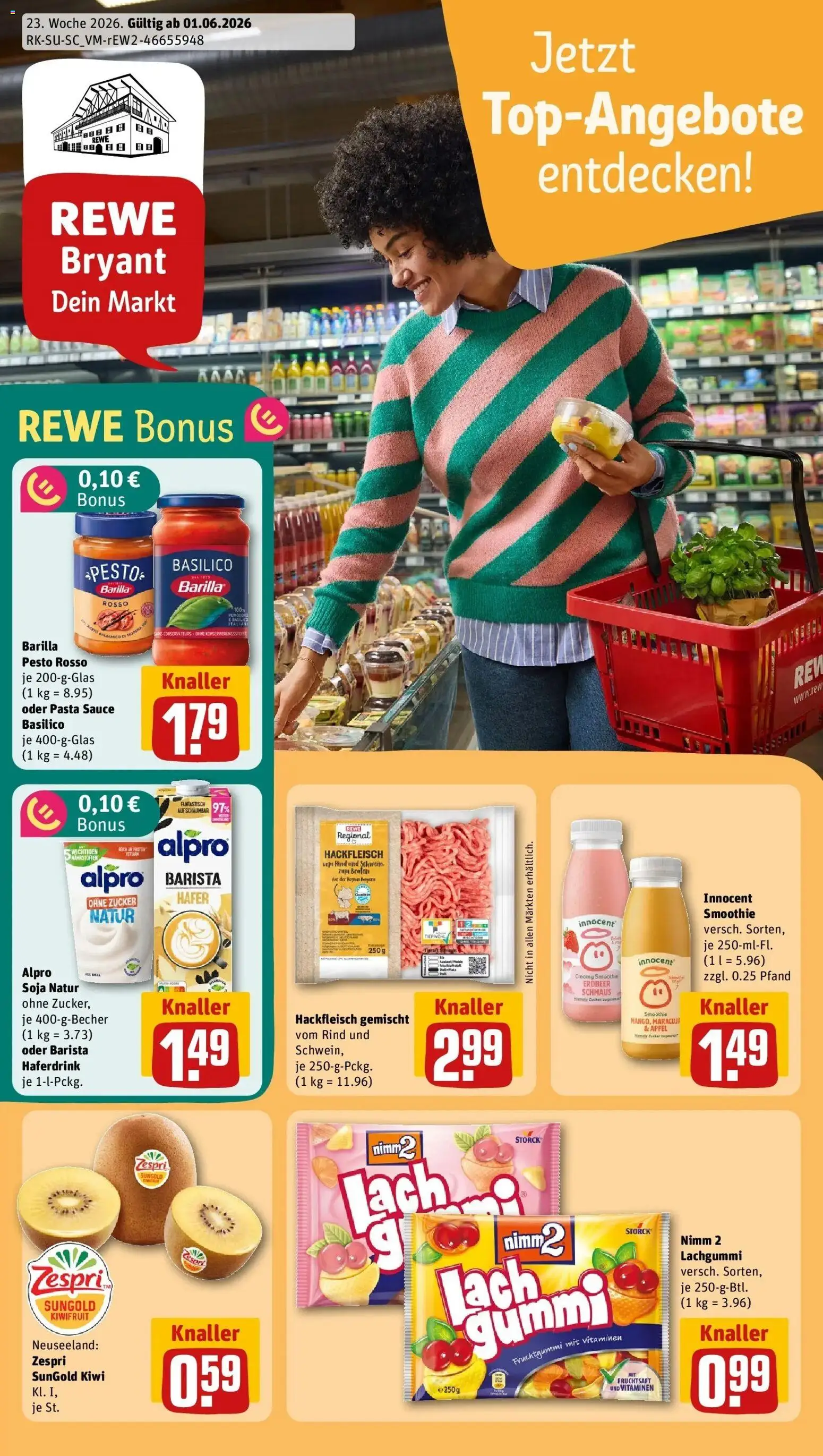 Vorschau von dem Prospekt des Geschäftes Rewe, gültig ab dem 01.06.2026