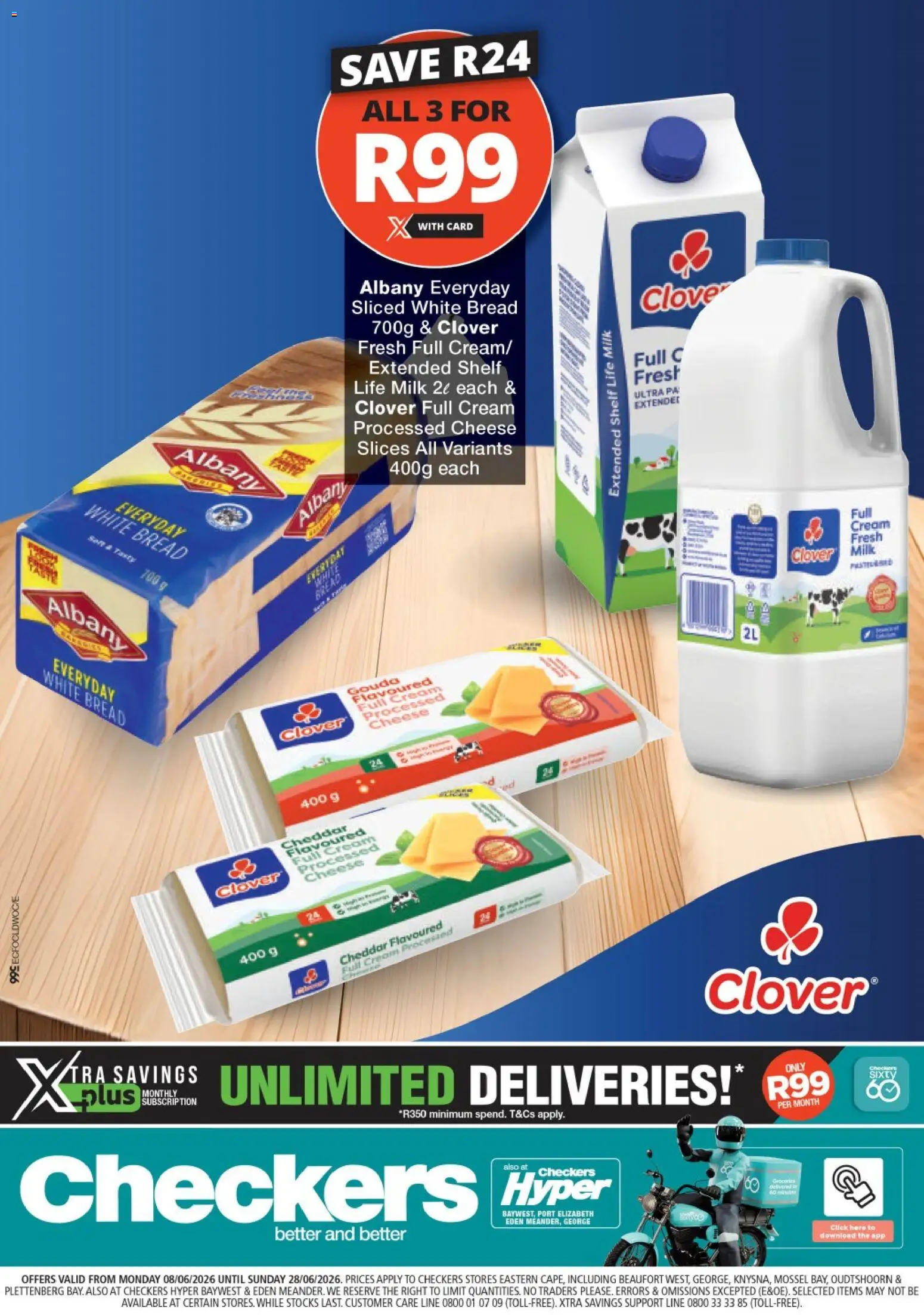 Checkers - Eastern Cape - Clover Promotion 08/06 - 28/06/2026