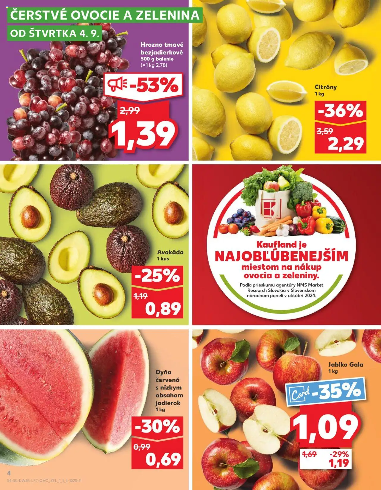 Náhľad Kaufland letáku platného od 04.09.2025