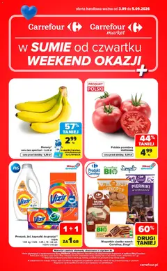 Pogląd gazetki "Carrefour gazetka - Weekend okazji" ze sklepu Carrefour ważnej od 03.09.2026