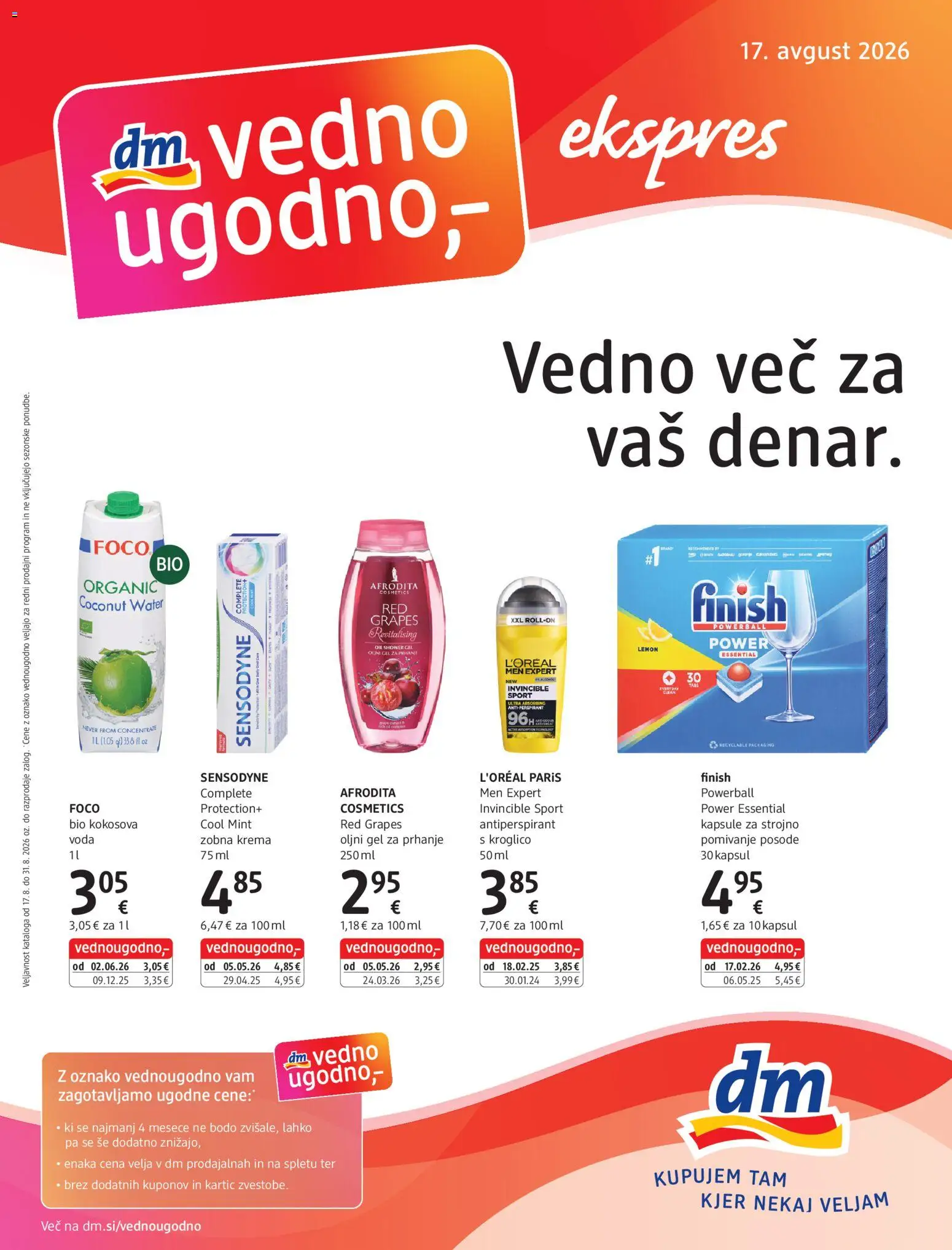 Predogled kataloga iz trgovine DM Drogerie Markt veljaven od 17.08.2026