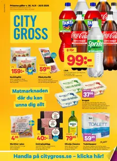 Förhandsgranska reklamblad City Gross erbjudanden från butik City Gross gäller från 14/09/2026