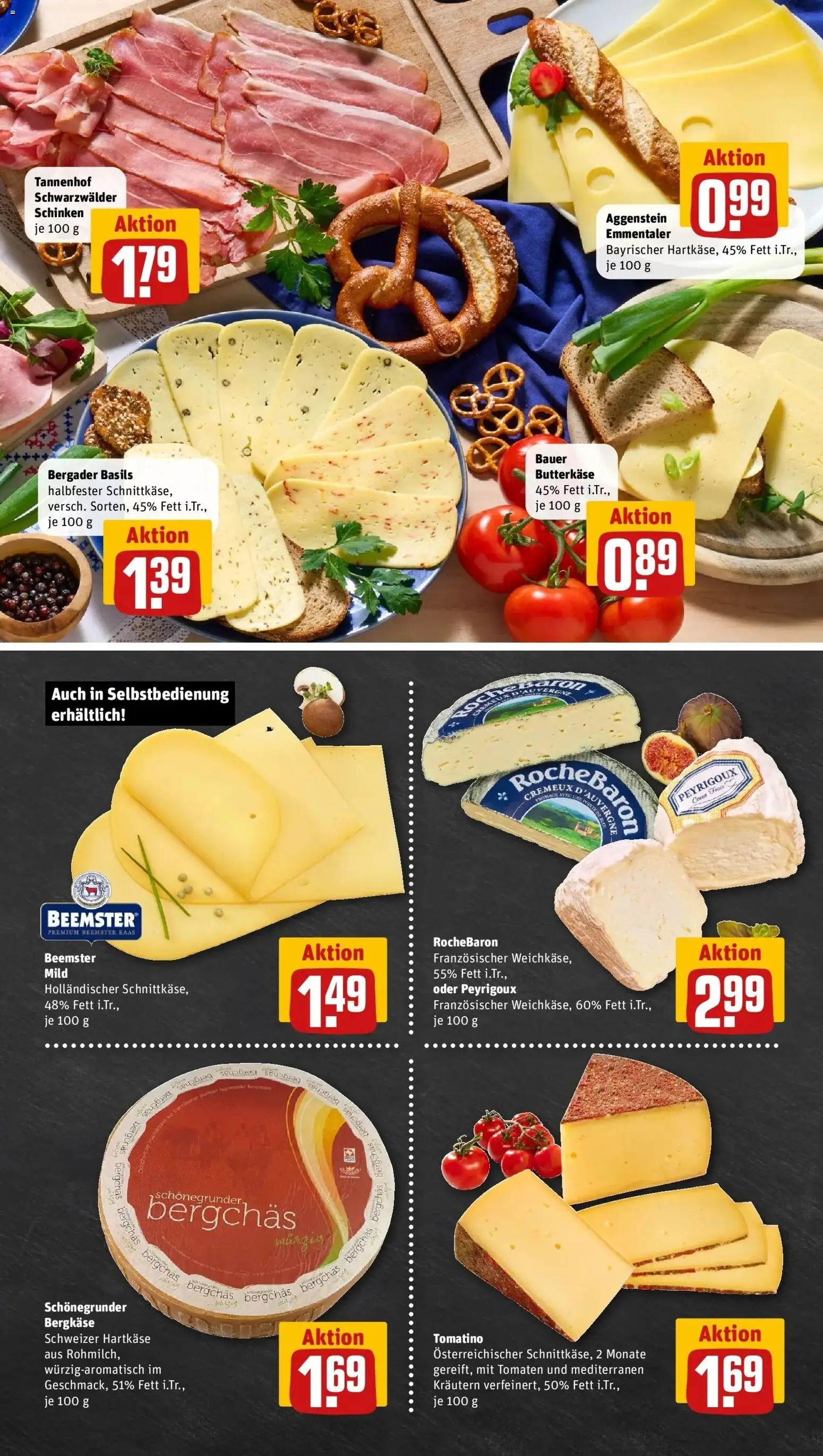 Vorschau von dem Prospekt des Geschäftes Rewe, gültig ab dem 05.04.2026 - Butter, Tomaten, Schinken