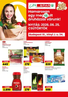 Spar - Spar City Bp. Irinyi J. u. üzlet megújulás megtekintése, amely érvényes 2026.06.25.-től