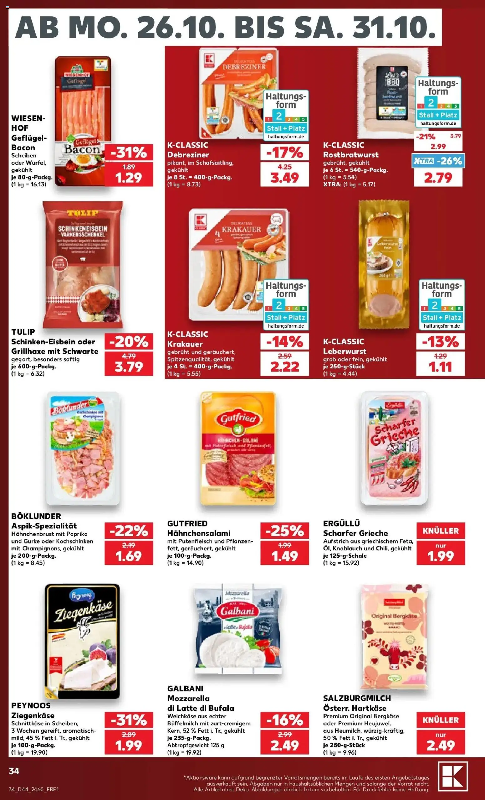 Vorschau von dem Prospekt des Geschäftes Kaufland, gültig ab dem 26.10.2026