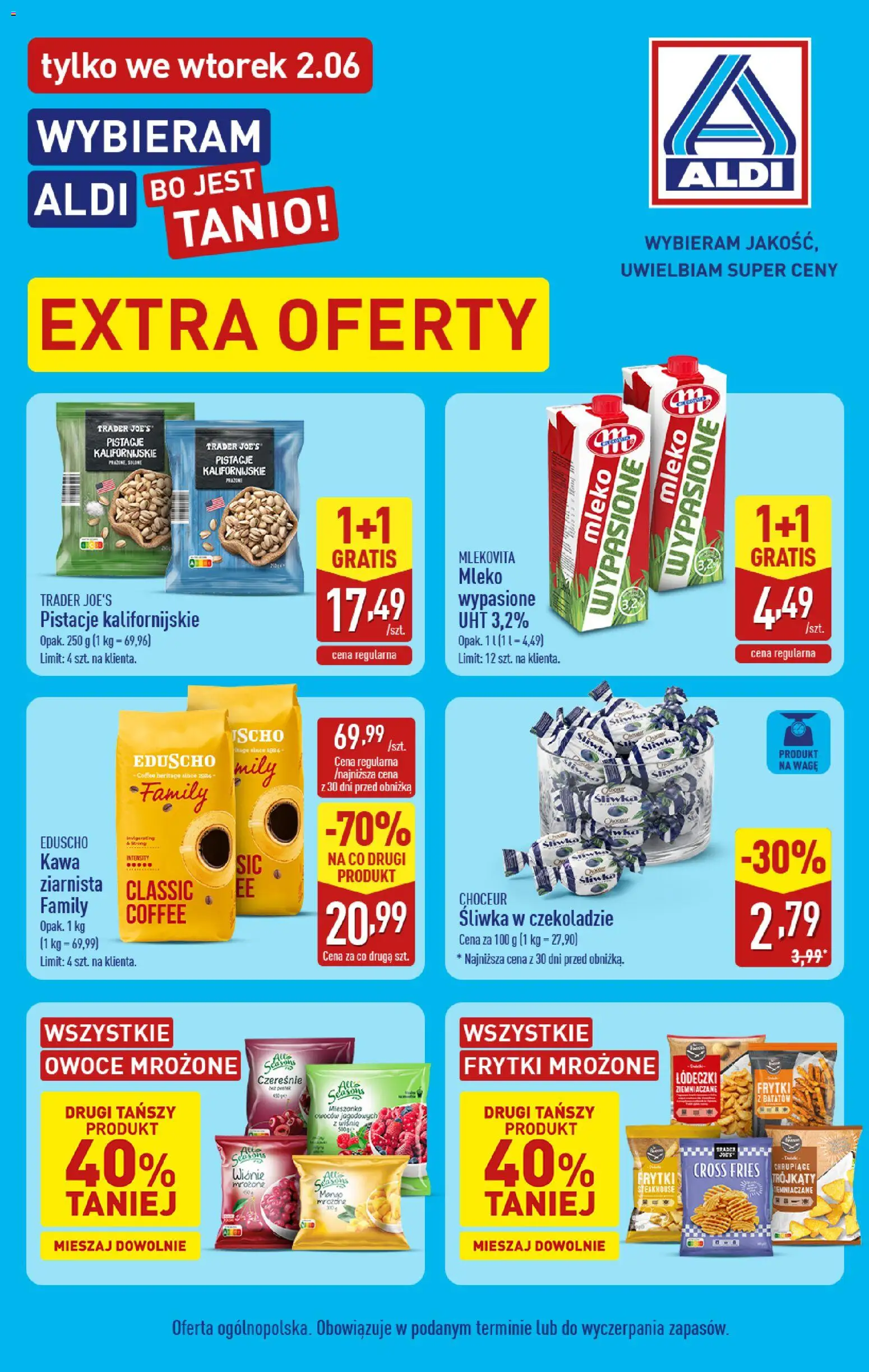 Pogląd gazetki "Aldi gazetka - Extra oferty" ze sklepu Aldi ważnej od 02.06.2026