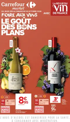 Prévisualisation de Carrefour Market La foire aux vins du magasin Carrefour Market formulaire valide 01/10/2026