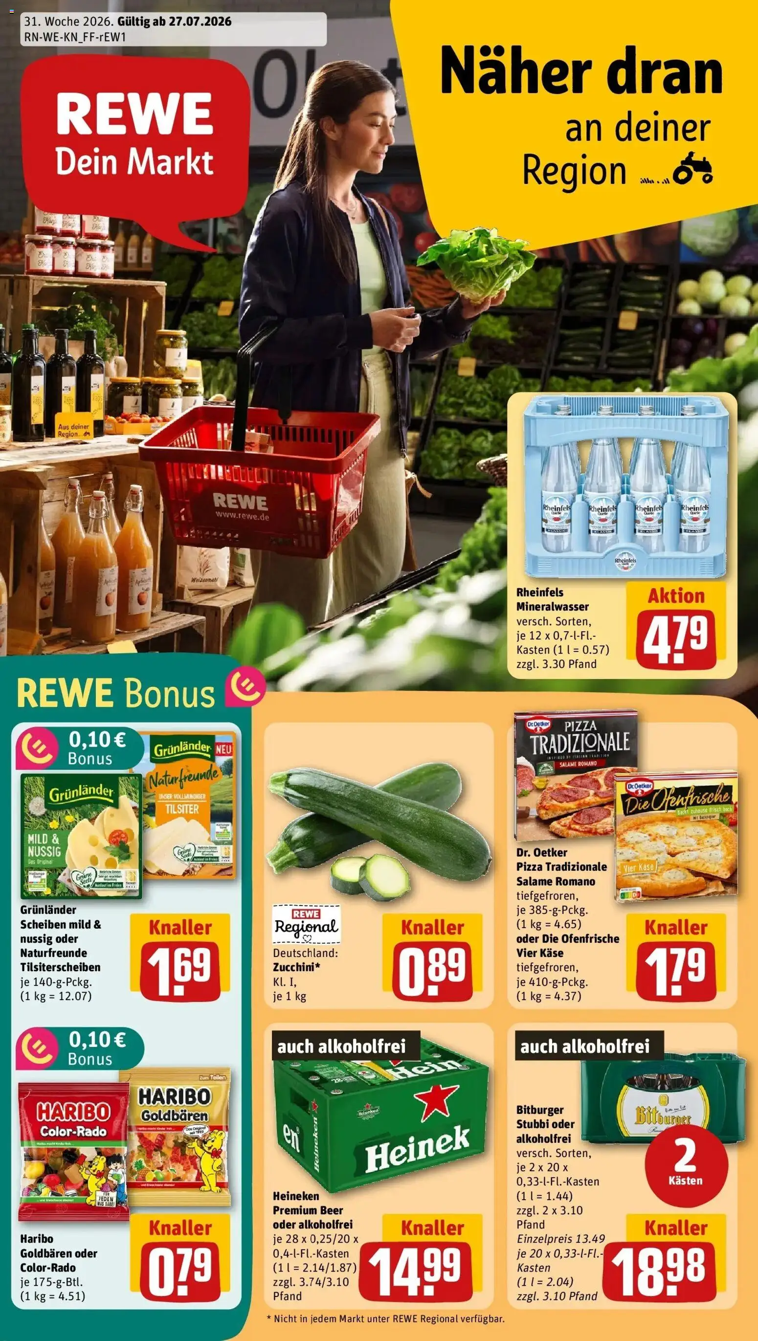 Vorschau von dem Prospekt des Geschäftes Rewe, gültig ab dem 27.07.2026