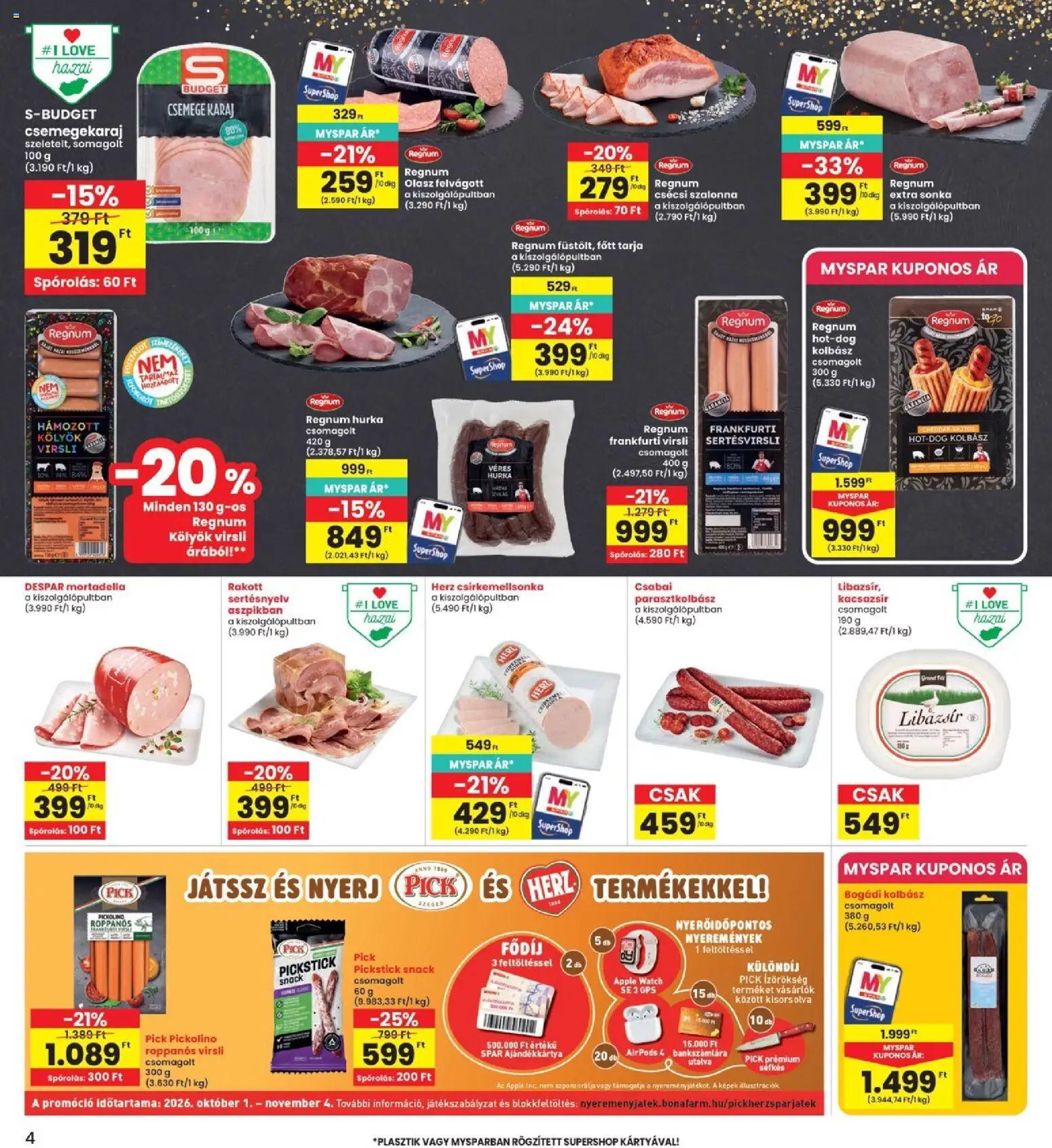 Interspar - Interspar akciós újság megtekintése, amely érvényes 2026.10.29.-től