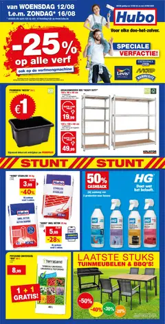 Voorbeeld van Hubo Folder van winkel Hubo geldig vanaf 12/08/2026