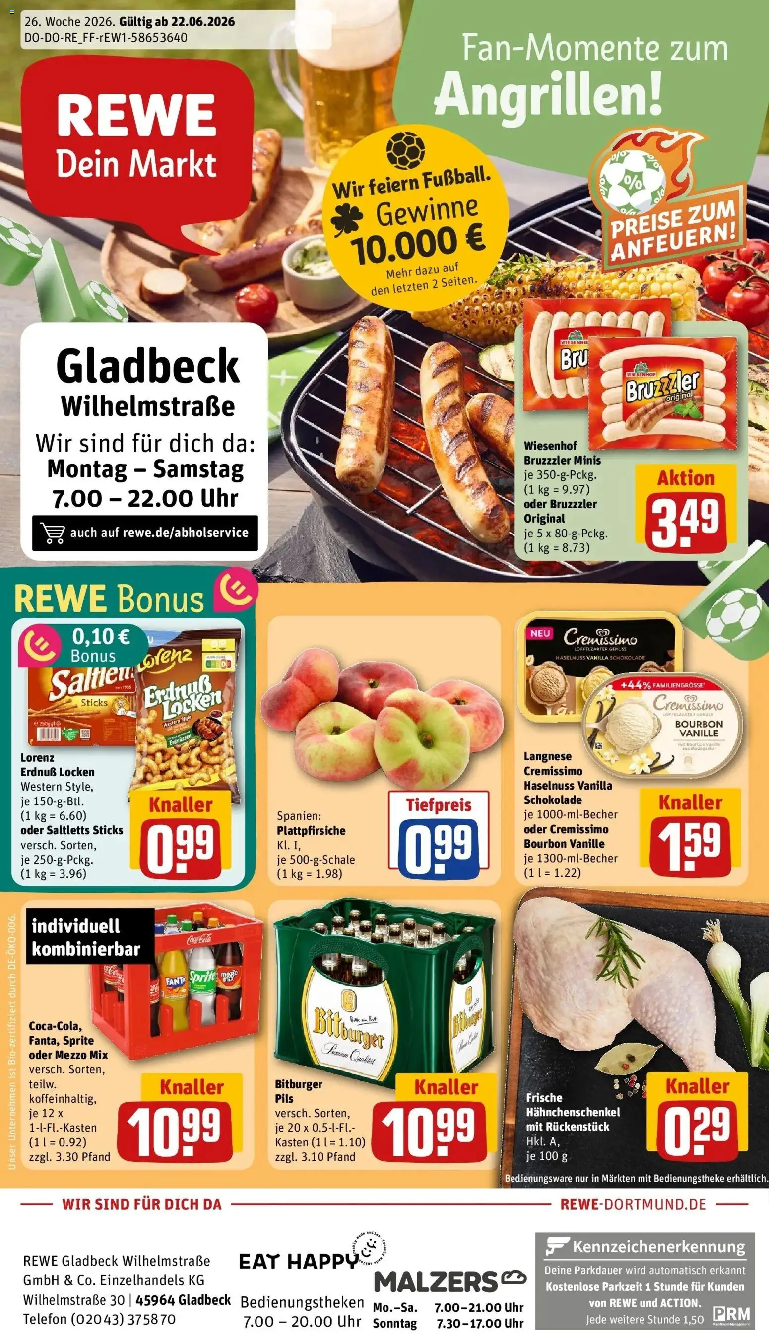 Vorschau von dem Prospekt des Geschäftes Rewe, gültig ab dem 21.06.2026